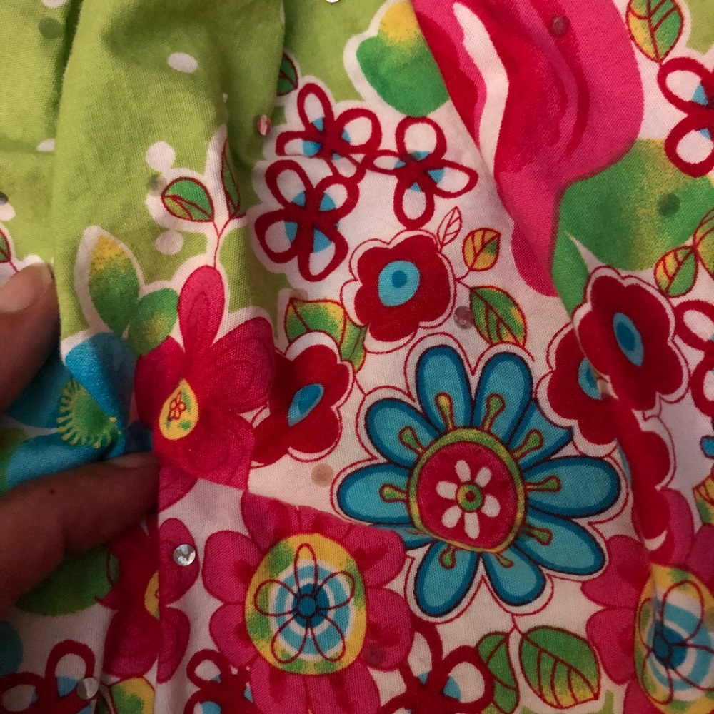 Blueberi Boulevard Floral Dress with sequins